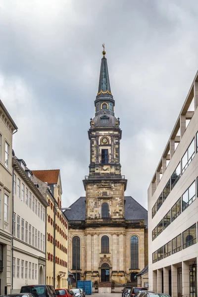 Christian Church Ist Eine Prachtvolle Rokokokirche Stadtteil Christianshavn Kopenhagen Dänemark — Stockfoto