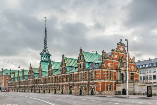 Borsen Edificio Centro Copenhague Dinamarca Fue Construido Por Cristián 1619 — Foto de Stock