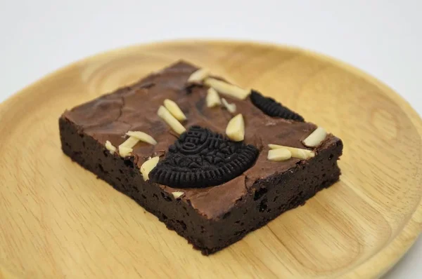 Chocolate Brownie Cake Homemade Bakery Fresh Meal — Stock Photo, Image