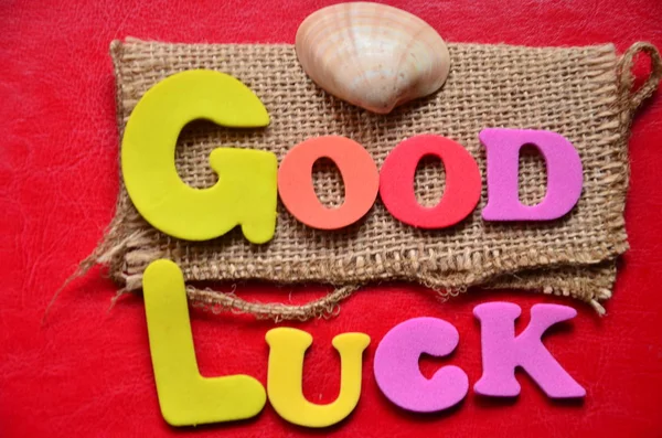 Word good luck — Stock Photo, Image
