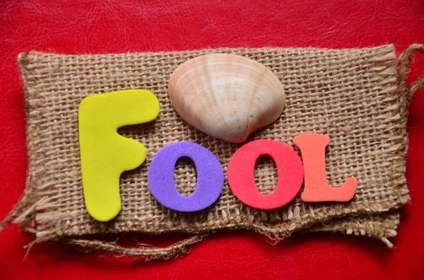Słowo fool na abstrakcyjne — Zdjęcie stockowe