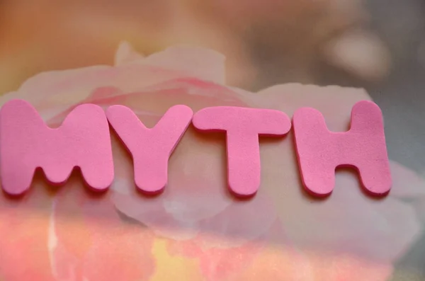 Word myth on abstract — Stock Photo, Image