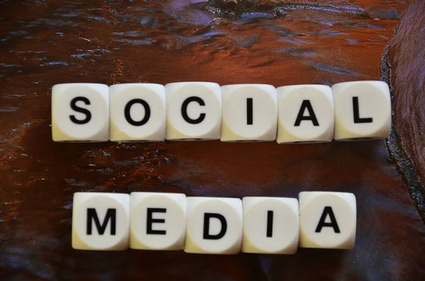 Word social media — Stock Photo, Image