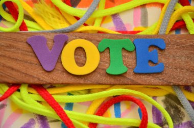 soyut üzerinde kelime oy