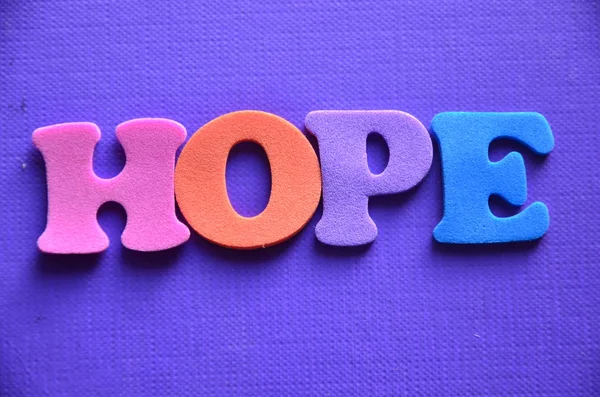 Palabra esperanza en abstracto — Foto de Stock