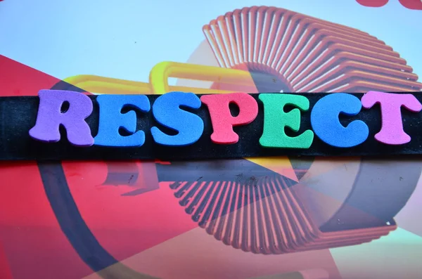 Wordb respect  on abstract — Stock Photo, Image
