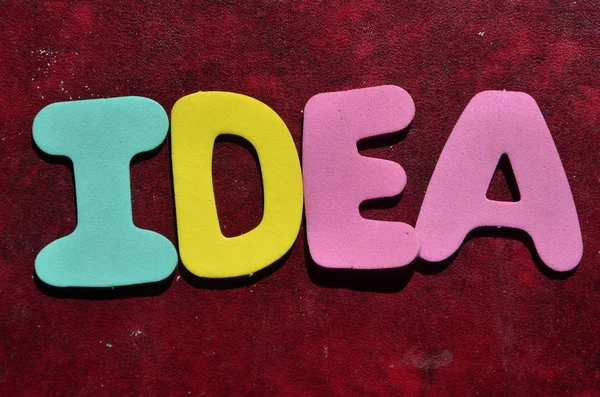 Idea programu Word na Abstrakcja — Zdjęcie stockowe