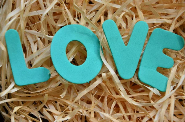 Word love on a  abstract — Stock Photo, Image