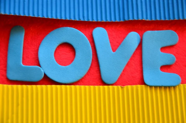 Word love on a  abstract — Stock Photo, Image