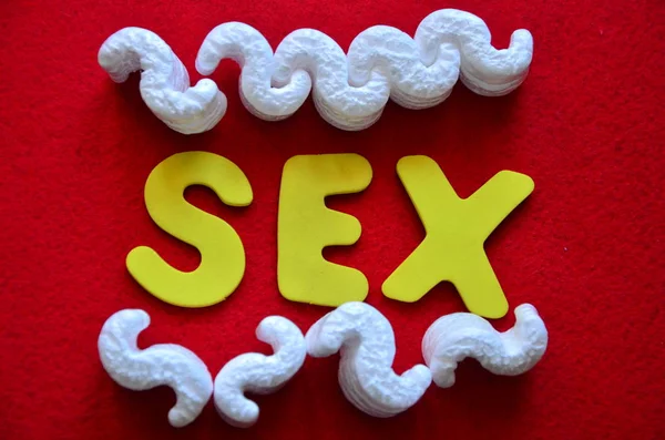抽象的で単語のセックス — ストック写真