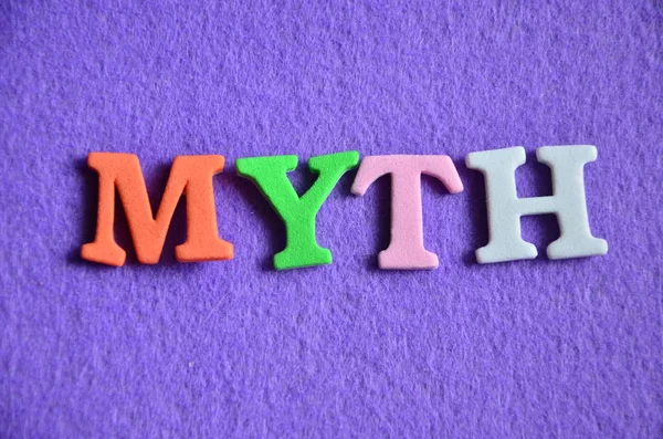 Word myth on a  abstract — Stock Photo, Image