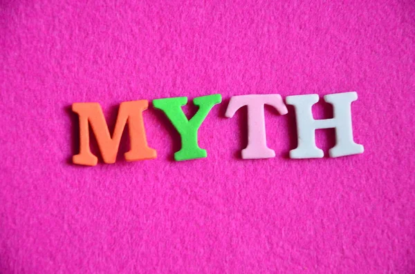 Word myth on a  abstract — Stock Photo, Image