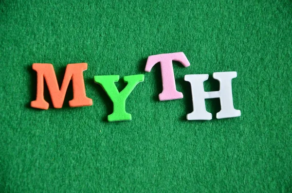 Word myth on a  abstract — Stock Photo, Image