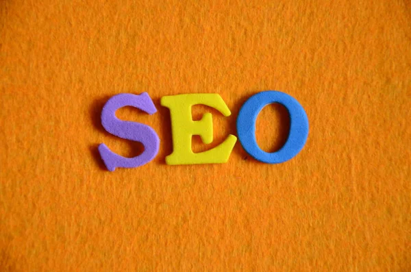 Word seo on a  abstract — Stock Photo, Image