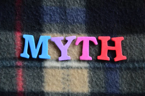 Word myth on a  abstract — Stock Photo, Image