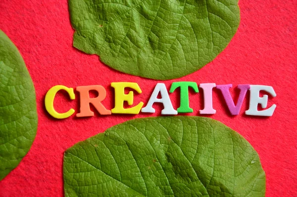 Słowo creative na Abstrakcja — Zdjęcie stockowe