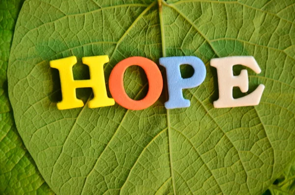 Palabra esperanza en una c abstracta — Foto de Stock