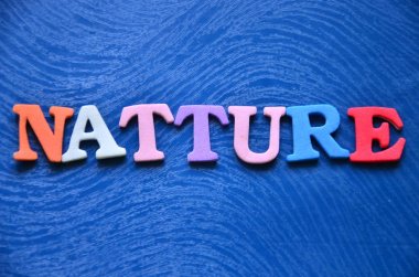 bir soyut üzerinde kelime natture