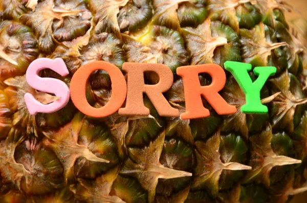 Word sorry on a  abstract — Stock Photo, Image