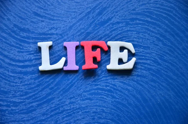Word life on a   abstract — Stock Photo, Image