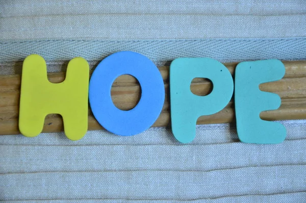 WORD HOPE ON A  ABSTRACT — Stock Photo, Image