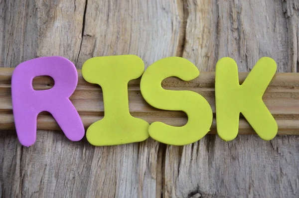 Ordet risk på ett abstrakt — Stockfoto