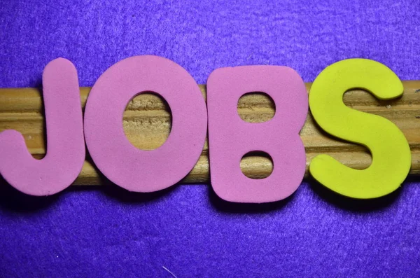 The word jobs on a abstract — Stock Photo, Image