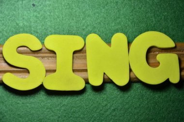 kelime şarkı bir soyut