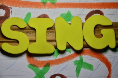 kelime şarkı bir soyut