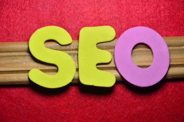 La palabra seo en un resumen — Foto de Stock