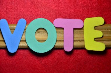 bir soyut üzerinde kelime oy