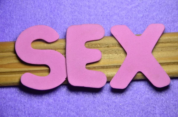 Bir soyut üzerinde kelime seks — Stok fotoğraf
