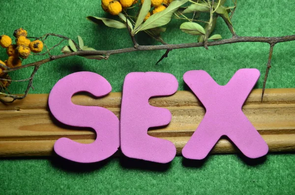 The word sex on a  abstract — Stock Photo, Image