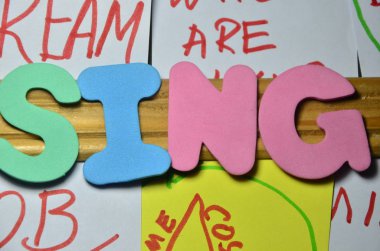 kelime şarkı bir soyut