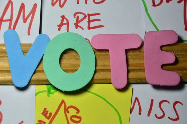 The word vote on a  abstract — Stock Photo, Image