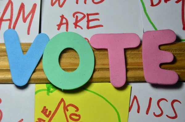 The word vote on a  abstract — Stock Photo, Image