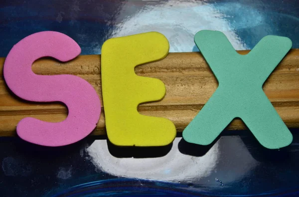 The  word sex on a  abstract — Stock Photo, Image