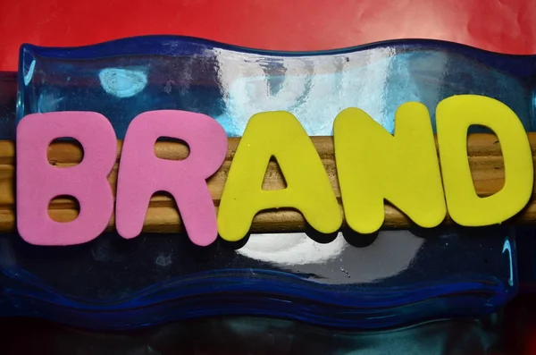 The word brand on a  abstract — Stock Photo, Image