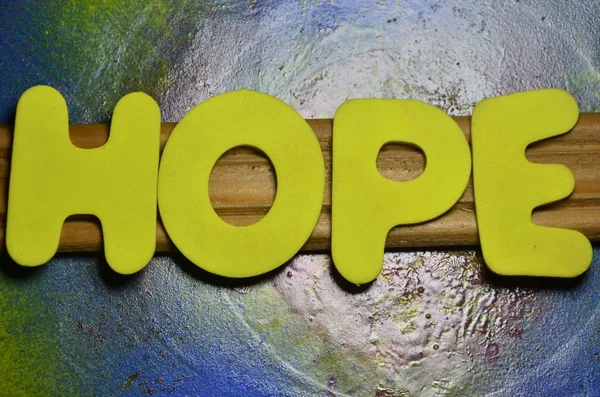 The word hope on a  abstract — Stock Photo, Image