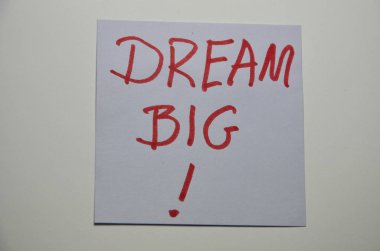 kelime tdream büyük bir soyut col; ored arka plan