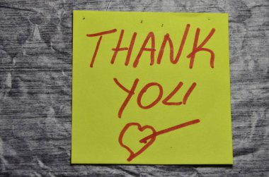 WOR teşekkür ederim soyut bir renkli arka plan üzerinde