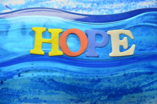 Word Hope Abstract Colored Background — Stock Photo, Image