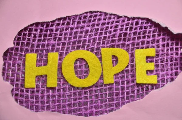 Word Hope Abstract Colored Background — Stock Photo, Image