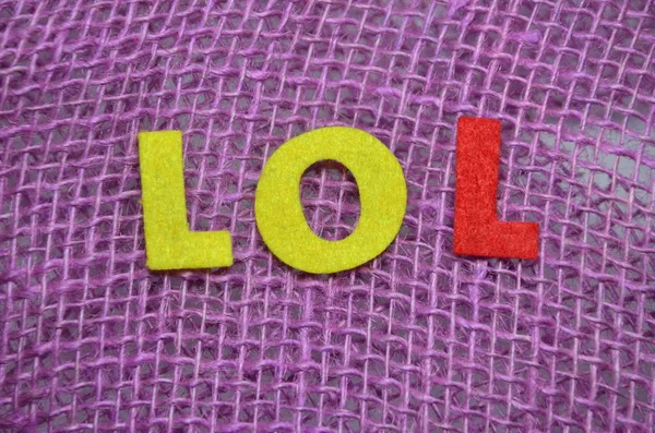 Word Lol Abstract Colorful Background — Stock Photo, Image