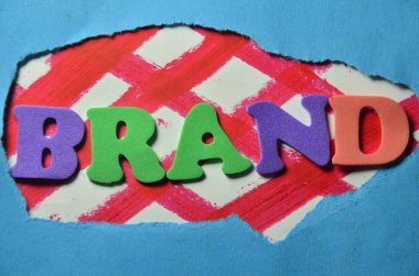 Word marka renkli bir arka plan üzerinde