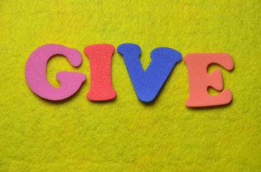 söz veriyorum soyut bir renkli arka plan üzerinde