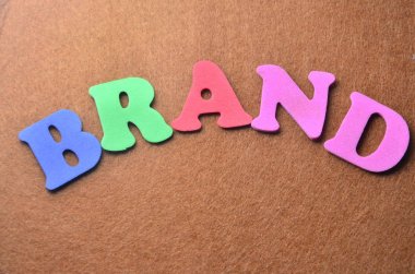 Word marka renkli bir arka plan üzerinde 