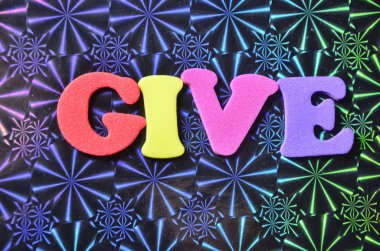 söz veriyorum soyut bir renkli arka plan üzerinde