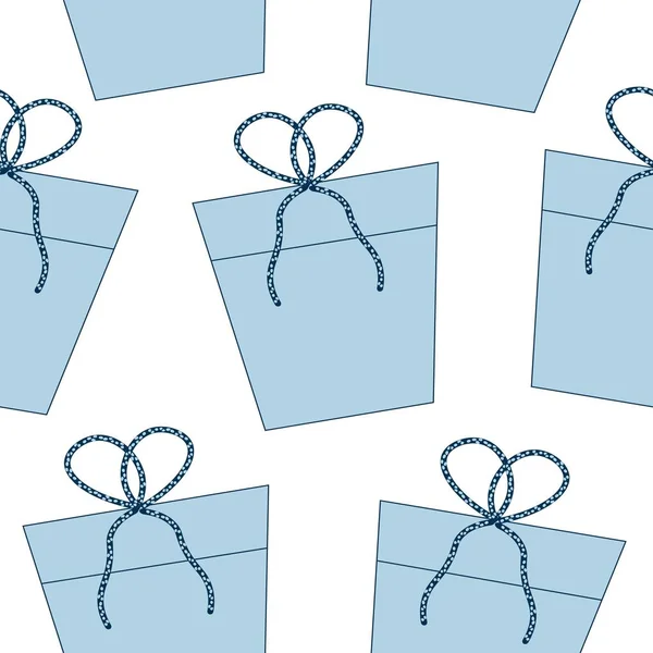 Mavi hediyeler seamless modeli