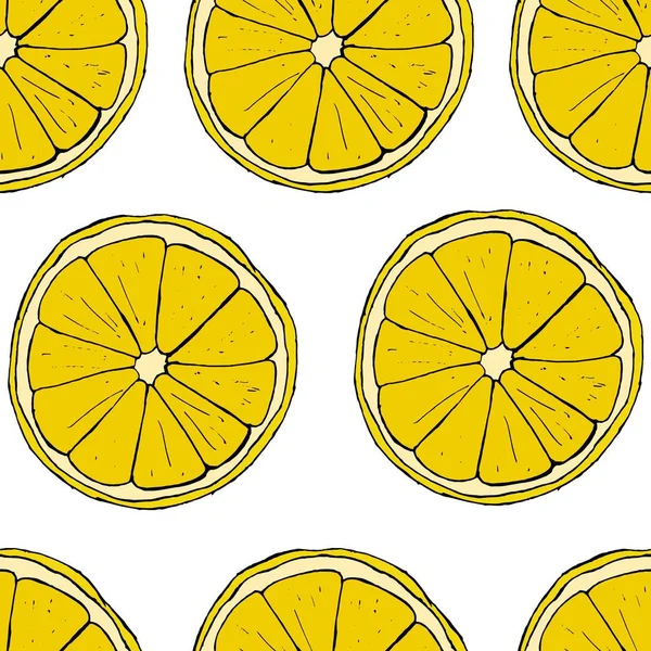 Dilimlenmiş limon seamless modeli